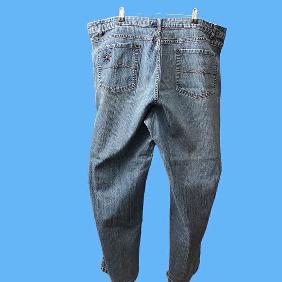 Vintage Diva Straight Leg, Midrise Blue Jeans / SZ: 22 - Picture 6 of 8
